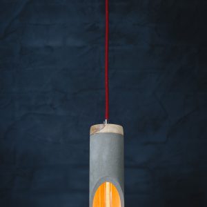 lampa z betonu wisząca